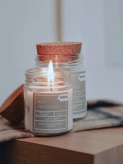 My "Soft French Linen" candle smells just as heavenly as it sounds. It has a clean, comforting fragrance that makes any room feel fresh. It's the perfect candle to light on a cozy, rainy day.