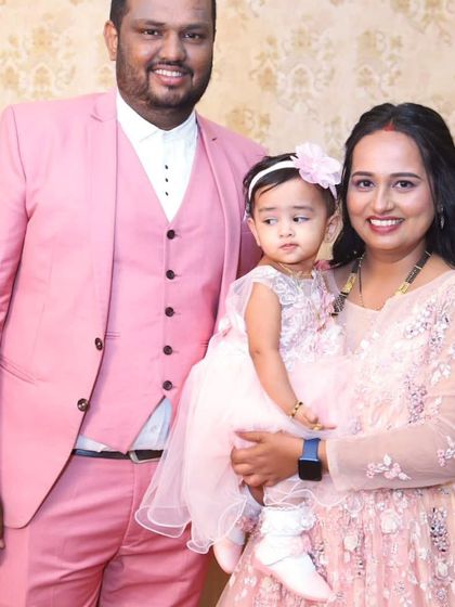 Another sweet moment from the birthday celebration. We have outfits for the entire family for any special occasion.