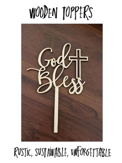 The Party Glitter - Custom Cake & Party Decorations Sleek Acrylic & Wooden Toppers photo 4