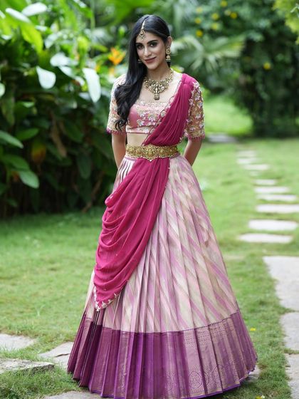 Maya Designer Studio - Custom Bridal & Occasion Wear Modern Half Sarees (Langa Voni) photo 22