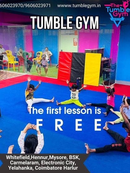 The first lesson is free. This image invites new students to try a class at any of our many locations across southern India.