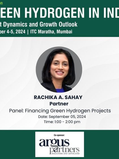 I was invited to speak on a panel about financing green hydrogen projects at the "Green Hydrogen in India" conference. My discussion covered emerging financing options, key considerations for investors, and the regulatory measures needed to mitigate financial risks in this sector.