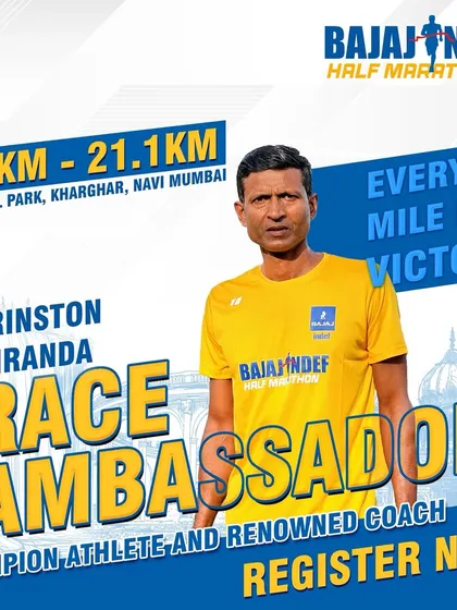 We are excited that our founder, Brinston Miranda, is the official race ambassador for the Bajaj Indef Half Marathon. His reputation as a champion athlete and renowned coach is widely recognized.