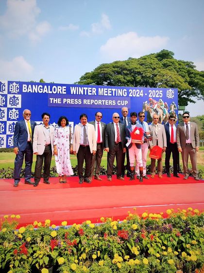 The Press Reporters Cup presentation, highlighting our strong media relations.