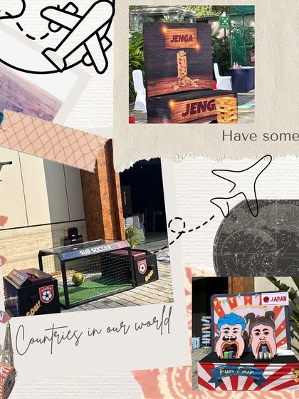 A glimpse of the fun and games from the 'Countries in our world' setup. Each game was themed to a different country, adding another layer of immersion to the event experience.