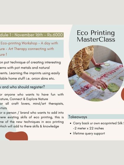 Color Ashram - Natural Dyeing Workshops & Training Eco-Printing with Nature's Palette photo 8