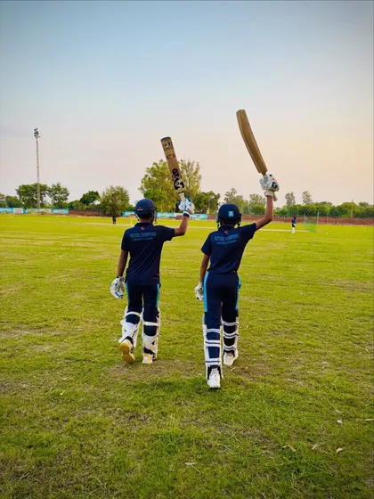 A partnership is everything in cricket. Two of our hard-hitters walking out to the middle, ready to build an innings together. This is what brotherhood looks like.
