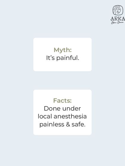 Myth: A hair transplant is a painful procedure. Fact: We perform the entire procedure under local anesthesia, which makes it painless and safe. Most patients report only minor discomfort during recovery.