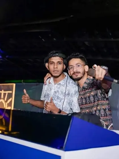 Behind the decks with DJ Salvino Miranda at Cafe Mambo. We often play together, combining our styles to deliver a memorable musical experience for the crowd.