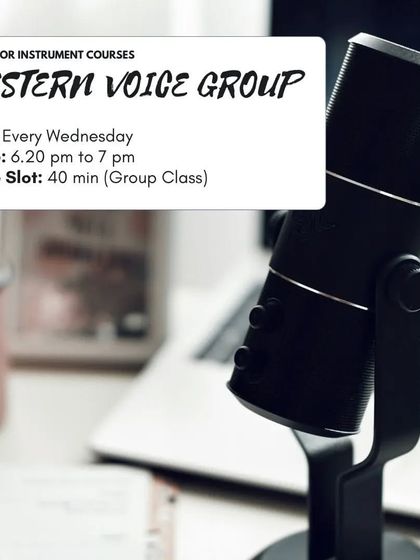 Information on our Western Voice group classes, held every Wednesday. It's a great opportunity to learn in a collaborative environment.