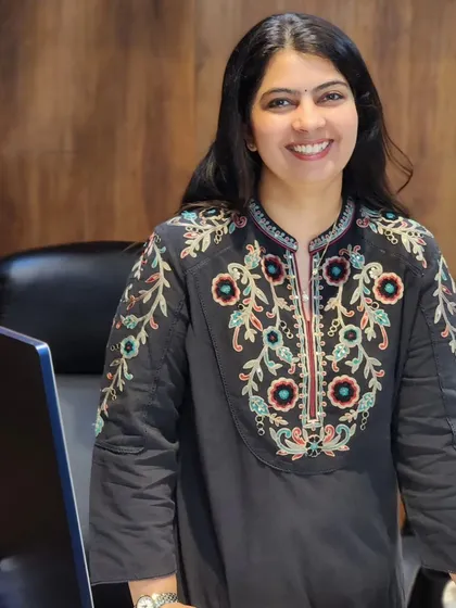 A professional portrait of my partner, Parul Chaudhary. Her expertise is a key asset to our firm and our clients.