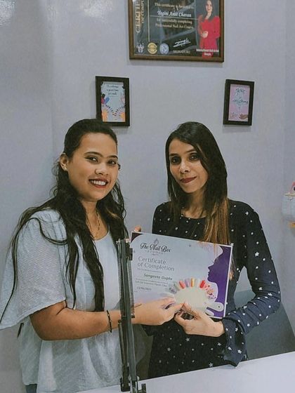 Congratulations to this student from my second batch on her certification. I am confident she will do great work in the nail industry.