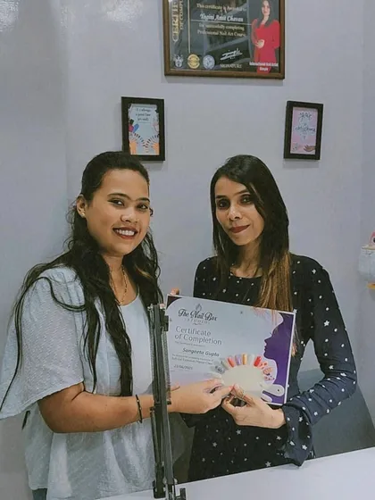 Congratulations to this student from my second batch on her certification. I am confident she will do great work in the nail industry.