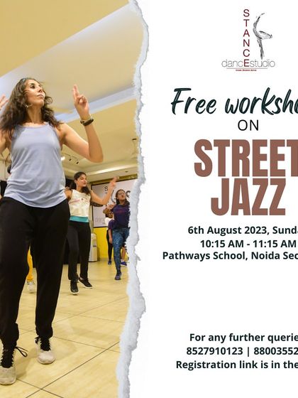 A free workshop on Street Jazz for all the jazz enthusiasts in Noida. A chance to groove and learn with us.