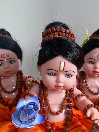 "Guru Dev Datta" in his 'bal avtar' or child form. These custom-made dolls are handcrafted from the heart, perfect for your home altar or as a devotional gift.