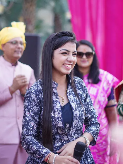 My secret to happiness is gratitude. A candid, smiling moment during a performance.