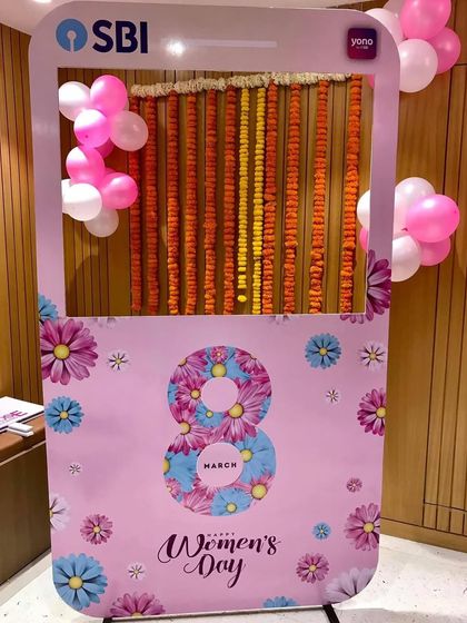 A fun photo booth we set up for a Women's Day celebration at SBI. It's a great way to add an interactive and memorable element to any corporate event.