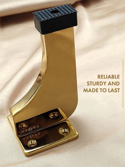 Strength meets style in this premium door stopper. Made to last, it offers reliable protection for your walls and doors with an elegant, sturdy design.