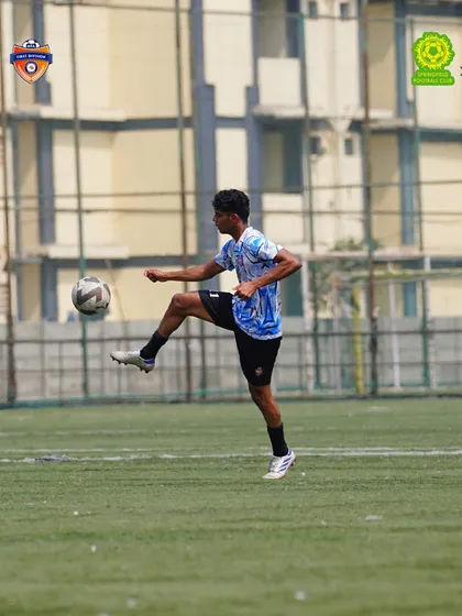 Demonstrating exceptional ball control, a fundamental skill we drill into every player at the academy.