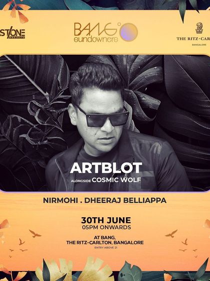 My flyer for a beautiful sundowner at The Ritz-Carlton, where I played alongside my friend Cosmic Wolf.