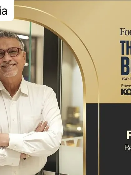 I am elated to be on the Forbes India list of Top 30 Architects. It is an honor to be included in The Bold Club for Luxury Architects and Designers.