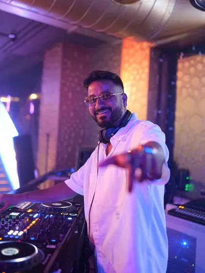 Behind the decks is where I feel most at home. This is me in my element, ready to get the party started and connect with every person on the dance floor.