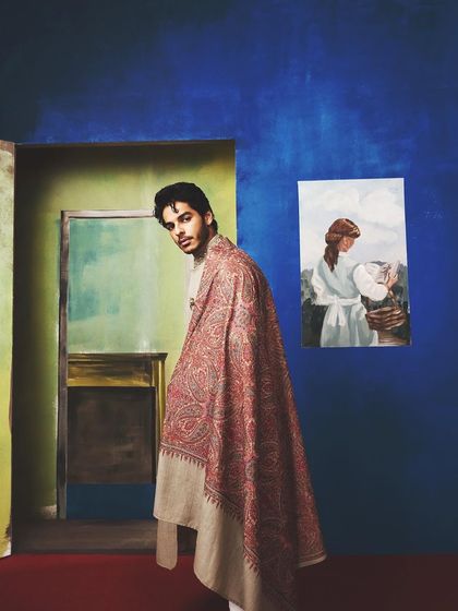 Ishaan Khatter looking regal for his Bridal Asia cover shoot. The makeup is minimal and masculine, enhancing his natural features without looking heavy.