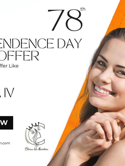 A mega offer for Independence Day on my popular Gluta IV Drips. A great opportunity to start your journey towards brighter, more radiant skin.
