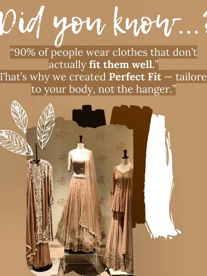 Did you know most people wear clothes that don't fit well? My 'Perfect Fit' promise means I tailor clothes to your body, not the hanger, for ultimate confidence.