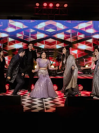 A fun, interactive family performance where the bride is the center of attention.