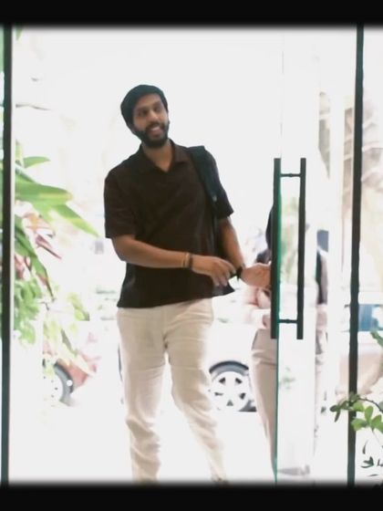 A customer walking in with a smile. We love seeing happy faces arrive at our cafe.