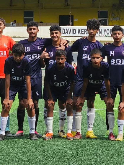 The opposing team, YFI, before our U15 league match. We respect all our opponents.