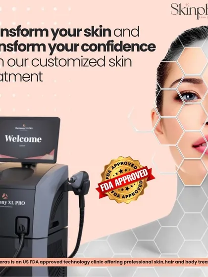 An overview of our customized skin treatments featuring the FDA-approved Harmony XL PRO. This versatile laser platform allows us to address a wide range of skin concerns with precision.