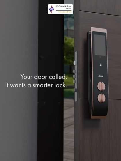 Your door called, it wants an upgrade to a smarter lock. This model features a built in screen and camera, offering a glimpse into the future of home security where locks don't just lock, they think.