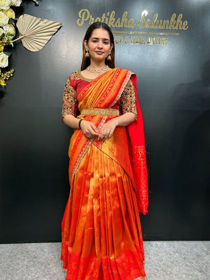 South Indian Bridal Drapes photo 81