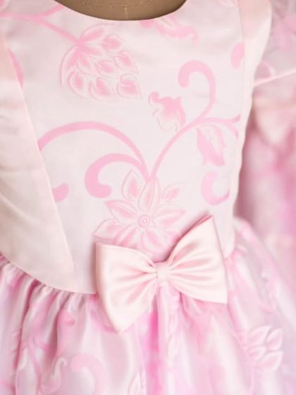 A graphic from my End of Season Sale, featuring a beautiful pink organza dress. It’s a great opportunity to get a handcrafted dress at a special price.