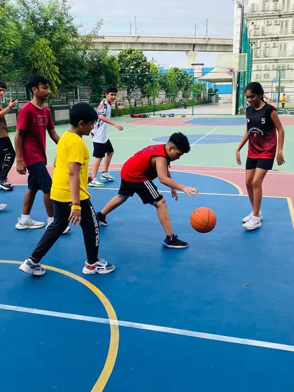 A young player works on his crossover dribble.