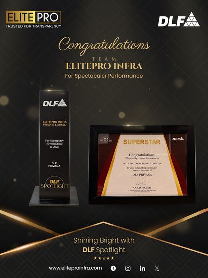 The 'Superstar' category award from DLF for our sales performance on the DLF Privana project. This recognition highlights our ability to successfully market and sell high-value luxury properties.