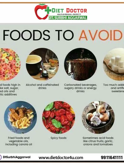To improve your health, it's important to know which foods to limit. I advise reducing processed foods high in sugar, alcohol, carbonated drinks, and excessive fried foods.