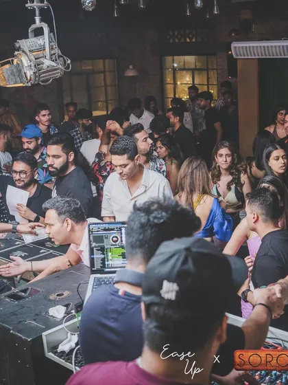 A view from the DJ booth at SORO Goa. Kicked off the year with a fun weekend with the Ease Up crew in the party capital of India.