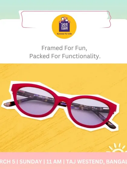Featuring See Saw Eyewear for kids, which is framed for fun and packed for functionality.