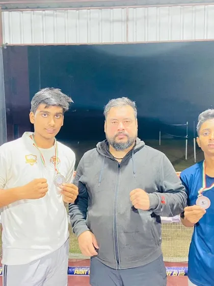 Posing with my three silver medal winners. Their determination and skill were on full display.