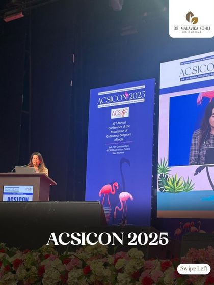 On stage at ACSICON 2025, presenting on the critical role of ultrasound imaging in ensuring precision and safety during filler injections. Patient safety is my utmost priority.