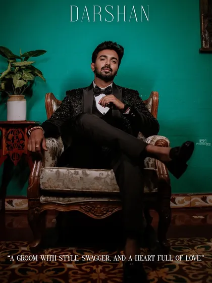 A sharp and stylish portrait of the groom. We believe the groom's story is just as important, and we take the time to capture his personality and style on the wedding day.