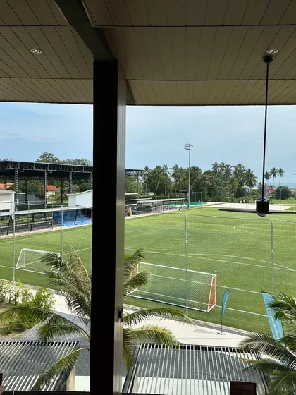 Another view of the world-class football facilities at Maraleina Sports Resort.