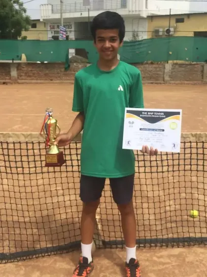 Another victory for our junior development program. Here is our trainee Viraj Chaudhary after winning the Boy's U-16 Singles title at the AITA CS7 Tournament in New Delhi.