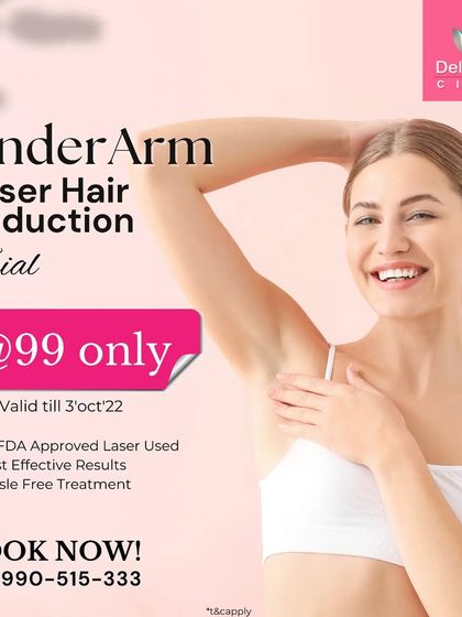 A trial session is the best way to see if laser hair removal is right for you. This offer for an underarm trial at just 99 rupees was a popular way for clients to experience our painless and effective technology firsthand.