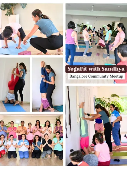 My tribe! This is the energy from our Bangalore community meetup. We are a global community online, but nothing beats meeting in person. That day, every single person unlocked their first-ever headstand. This is what we're about: supporting each other and celebrating breakthroughs together.