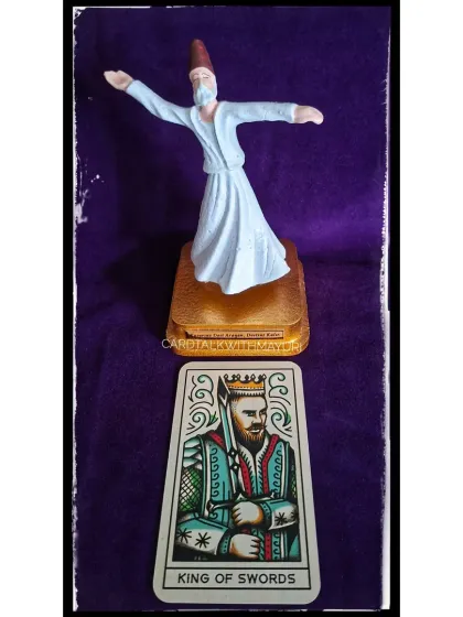 Here is an example of a detailed card interpretation for the King of Swords. In my readings, I break down what a card means for different areas of your life, from love and relationships to career and finances. It's about providing practical, structured guidance you can actually use.