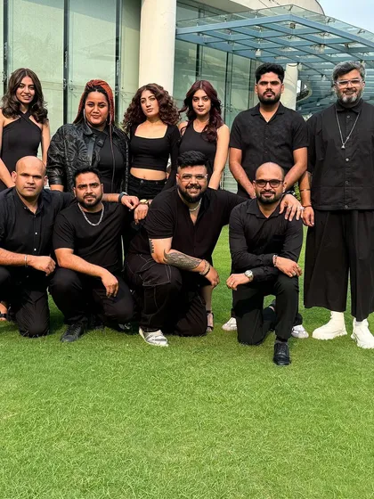Another group shot with the talented team and models from the Schwarzkopf "Look and Learn" session. It's all about collaboration and shared passion.